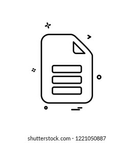 Document icon design vector