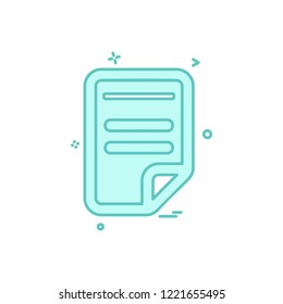 Document icon design vector