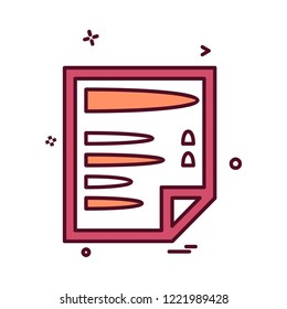 Document icon design vector 