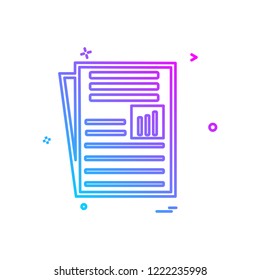 Document icon design vector