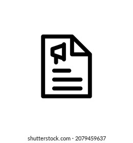 document icon design vector illustration with symbol paper, file, promotion, megaphone for advertising business