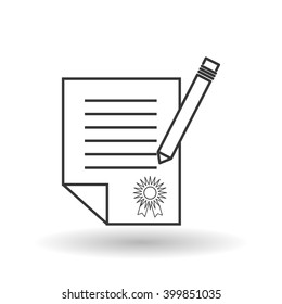document icon design, vector illustration