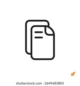 document icon is designed in a visually appealing and easily recognizable style. It’s suitable for various visual needs such as apps, presentations, digital media, or other graphic design projects.