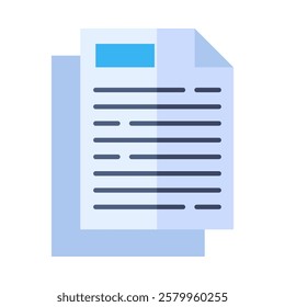 Document Icon Element For Design