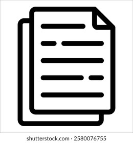 Document Icon Element For Design