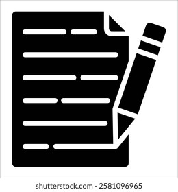 Document Icon Element For Design