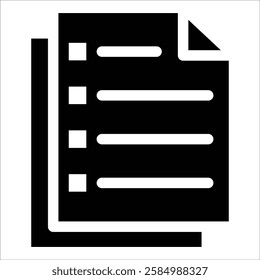 Document Icon Element For Design
