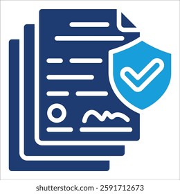 Document Icon Element For Design