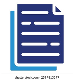Document Icon Element For Design
