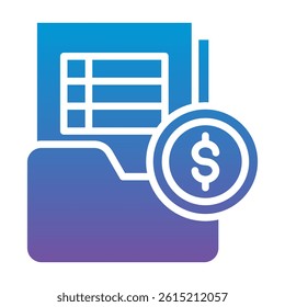 Document Icon Element For Design