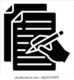 Document Icon Element For Design