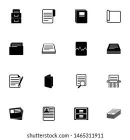 Document icon - Expand to any size - Change to any colour. Perfect Flat Vector Contains such Icons as business file, bookmark, box, data, organizer, shredder, paper, portfolio, presentation, record