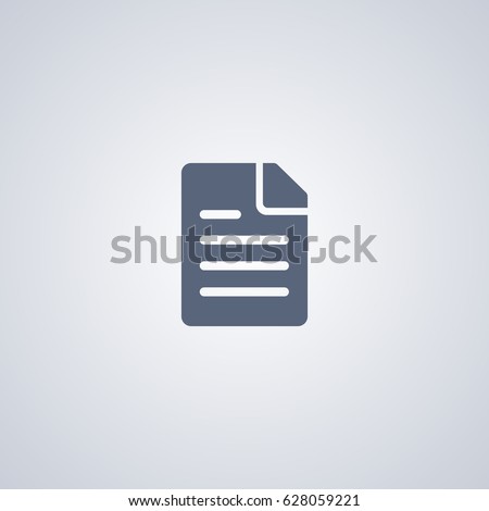 Document icon, File icon, Page icon