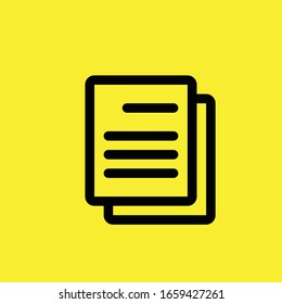 Document icon file page office note element