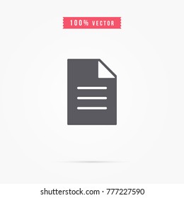 document icon. file sign