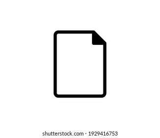 Document icon. File, text document, a sheet of paper document. Pdf, doc symbol for modern websites and mobile app UI designs