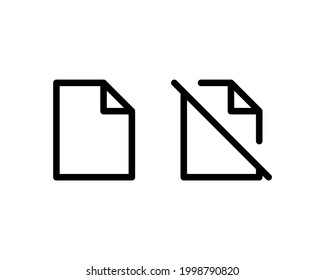 Document icon. File, text document, a sheet of paper document. symbol for modern websites and mobile app UI designs.