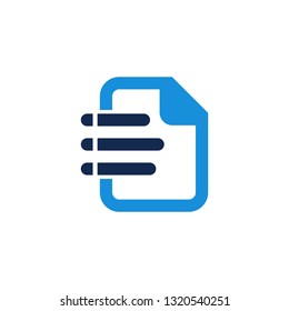 Document and Icon File Vector