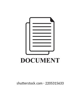 document icon , file icon vector