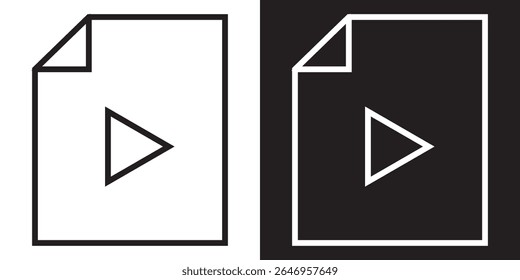 Document icon. Files related icons: , . Vector illustration.EPS10 AI