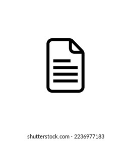 Document icon. files icon symbol vector illustration