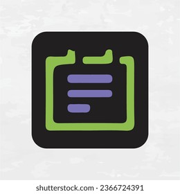 Document Icon with Finance Symbol Art