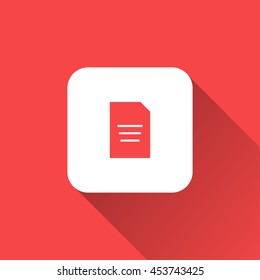 document icon. flat design