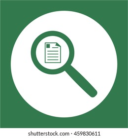 Document  icon. Flat design.