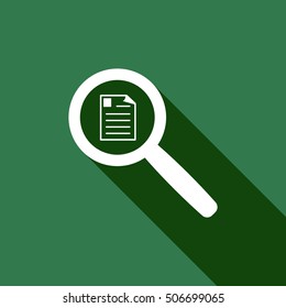 Document  icon.  Flat design.