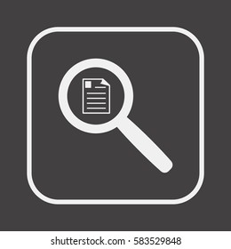 Document  icon.  Flat design.