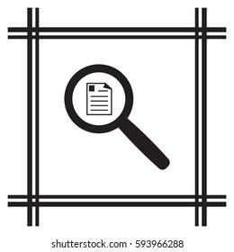 Document  icon.  Flat design.