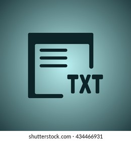 document Icon, flat design style