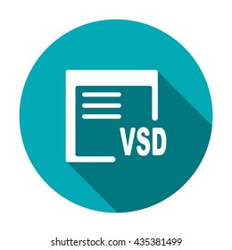 document Icon, flat design style