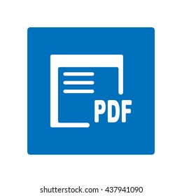 document Icon, flat design style