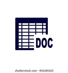 document Icon, flat design style
