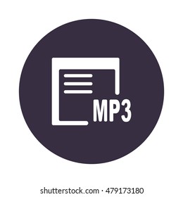 document Icon, flat design style