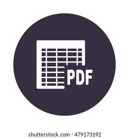 document Icon, flat design style