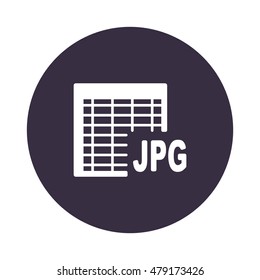 document Icon, flat design style