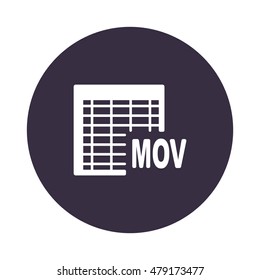 document Icon, flat design style