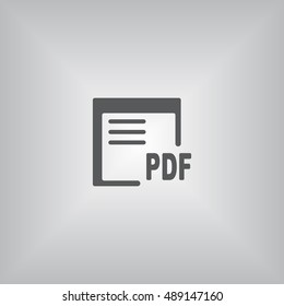 document Icon, flat design style