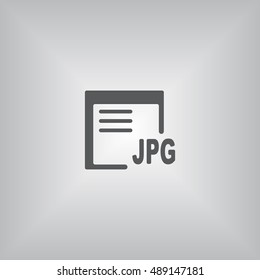 document Icon, flat design style