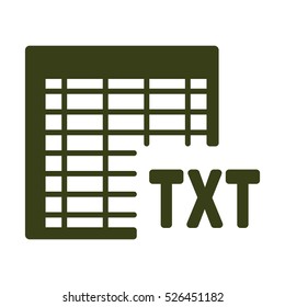 document Icon, flat design style
