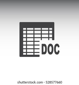 document Icon, flat design style