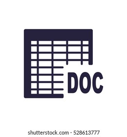 document Icon, flat design style