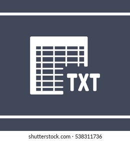 document Icon, flat design style
