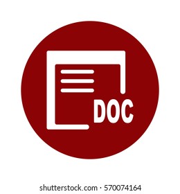 document Icon, flat design style