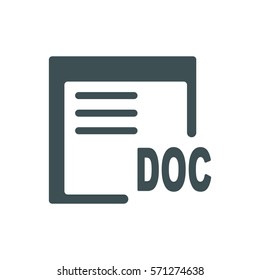 document Icon, flat design style