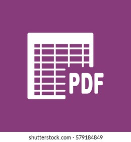 document Icon, flat design style