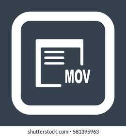 document Icon, flat design style