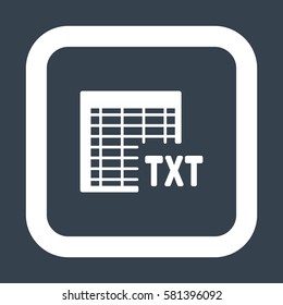 document Icon, flat design style